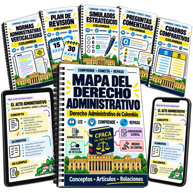 Mapa del Derecho Administrativo con los 5 bonos